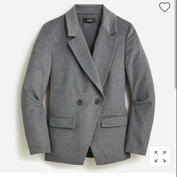 NWT J. Crew Devon Blazer in Drapey Flannel - Picture 4 of 5